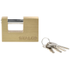Brass rectangular padlock 50mm STALCO S024120250