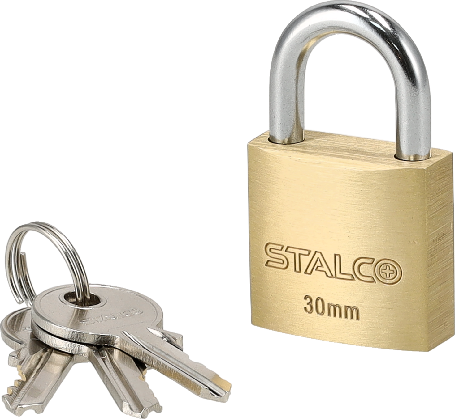 Heavy duty brass padlock 30mm STALCO S024110230