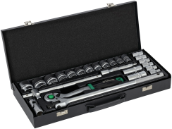 Socket set  25 pcs metal...