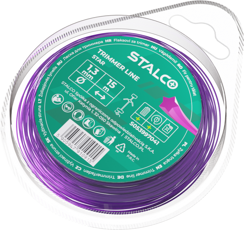 Trimmer line Star 1,3mm x 15m STALCO S053997041