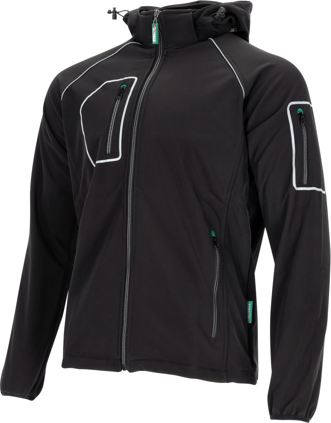 Men's softshell jacket PHOENIX black S STALCO S-44011