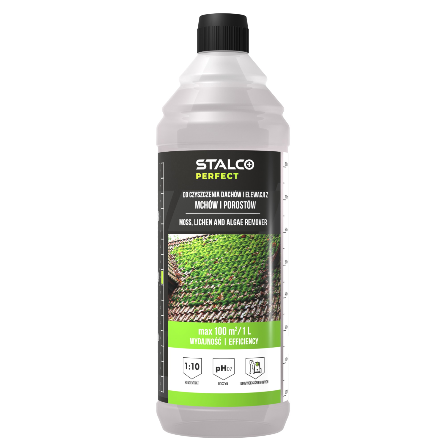 Moss and lichen cleaner for cleaning roofs and facades 1 L STALCO PERFECT S-64540