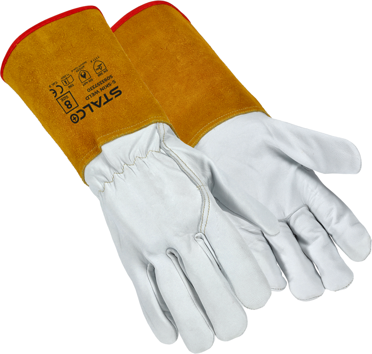 Leather gloves S-SKIN WELD M-8” STALCO S093357330