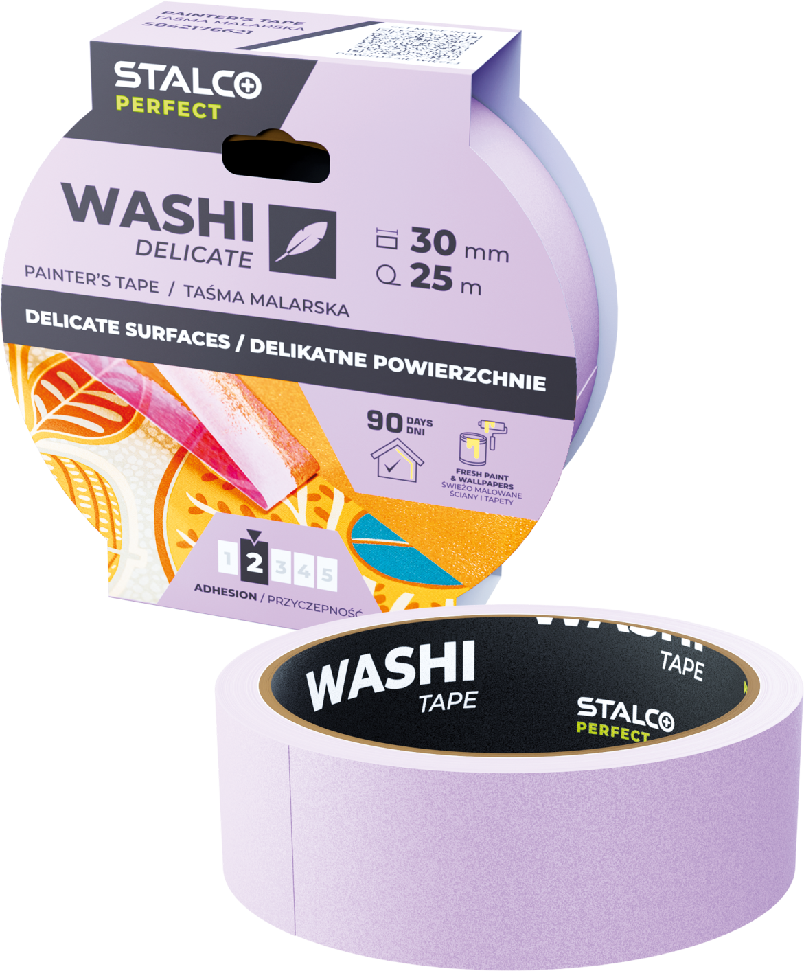 Taśma malarska washi precyzyjna delikatne powierzchnie