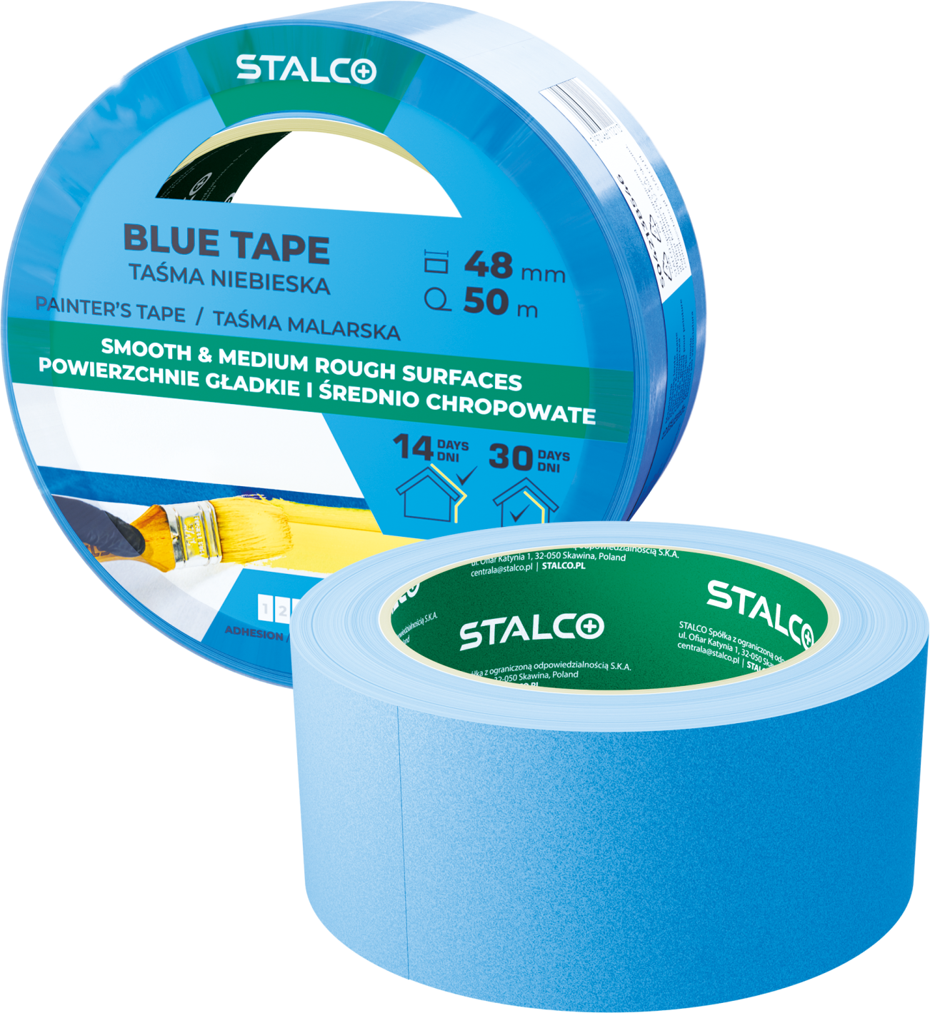 Taśma niebieska malarska 30mm x 25m (40szt.) STALCO S042138531