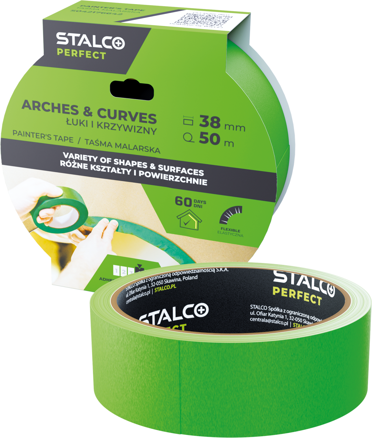 Taśma maskująca do łuków i krzywizn