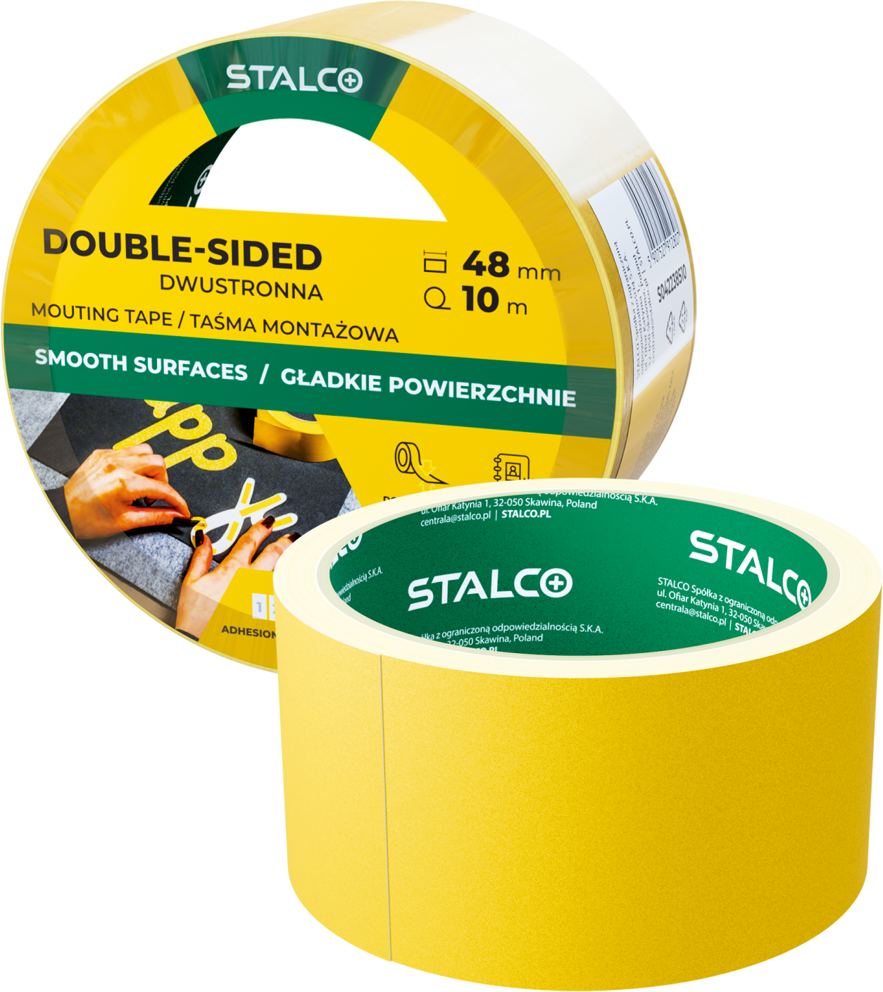 Taśma dwustronna 48mm x 5m (72szt) STALCO S042238505
