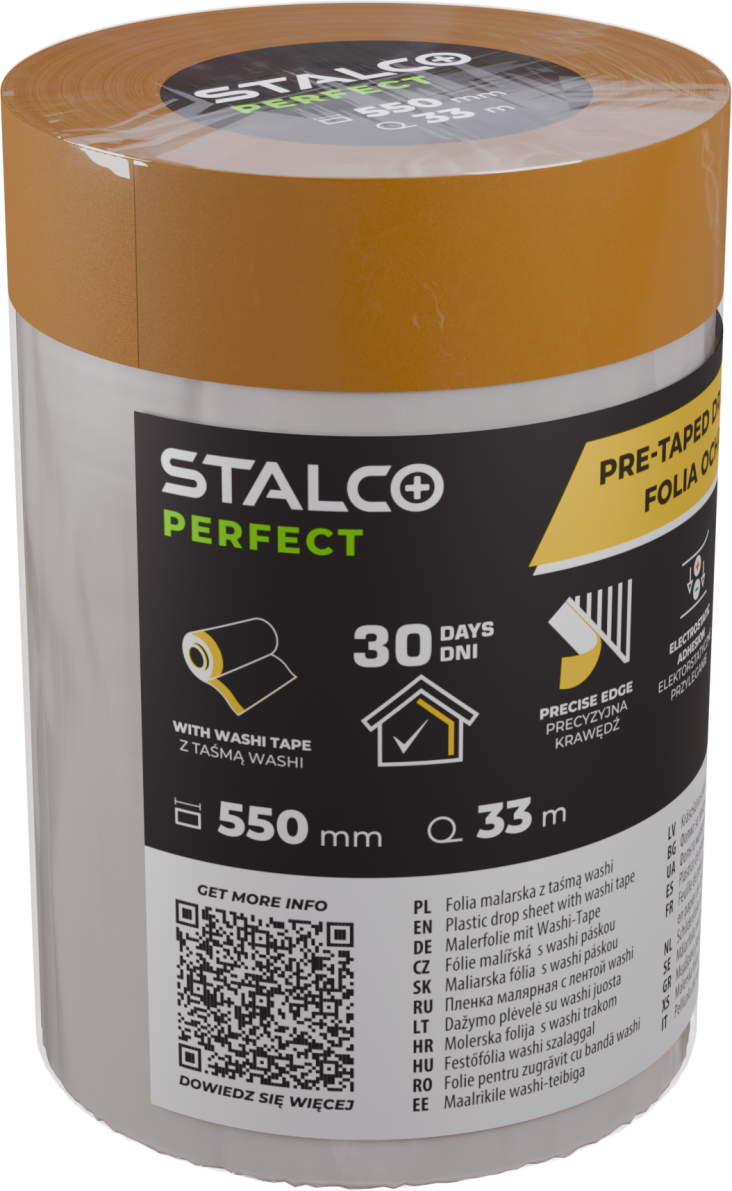 Folia malarska z taśmą washi