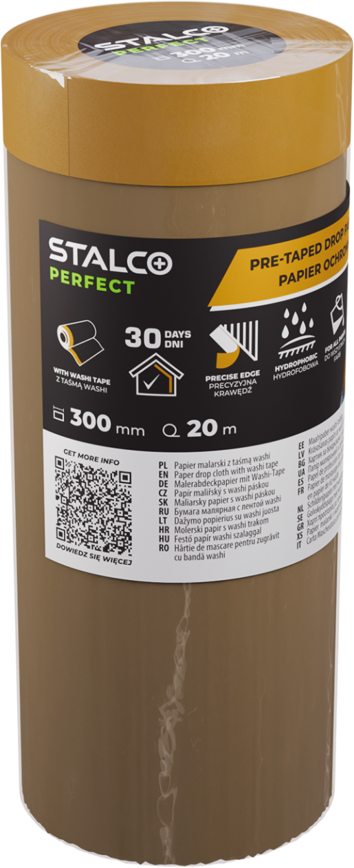 Papier malarski z taśmą washi