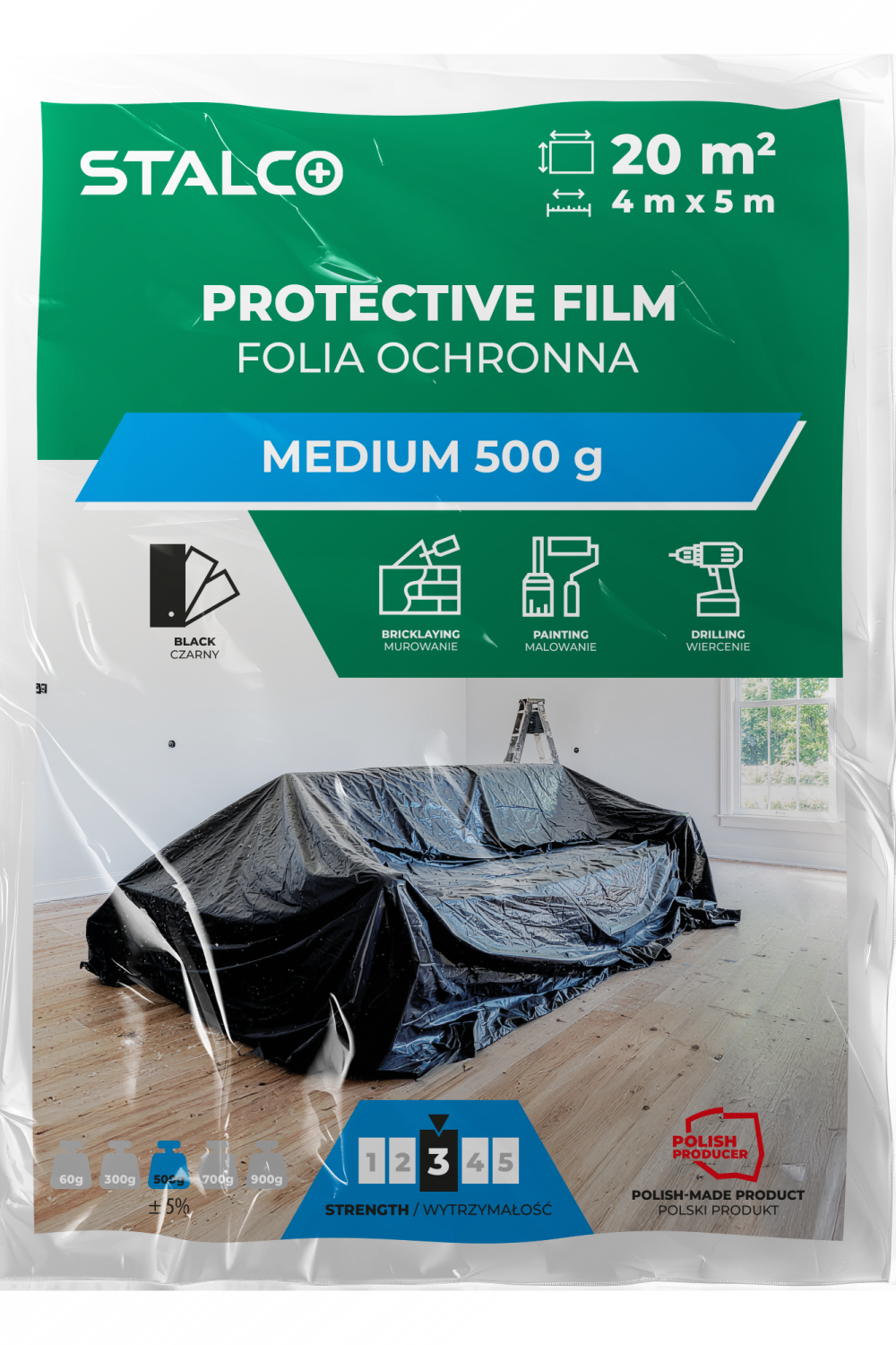 Protective Foil 4x5m STALCO (500g) S-47640