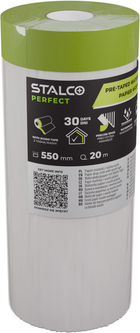 Papier malarski impregnowany z taśmą washi