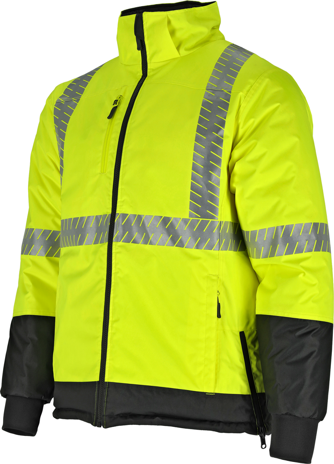 Kurtka ocieplana ostrzegawcza przeciwdeszczowa męska REVERS J 2in1 STALCO PERFECT