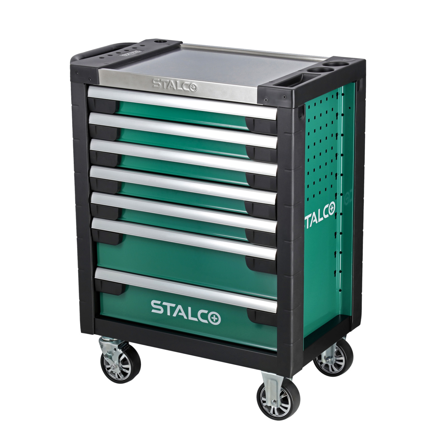 Tool cabinet 7 drawers stainless steel top STALCO S-42250