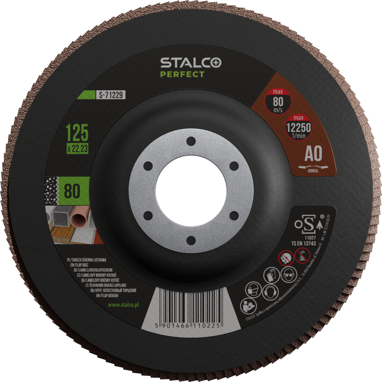 Tarcza ścierna listkowa alotex