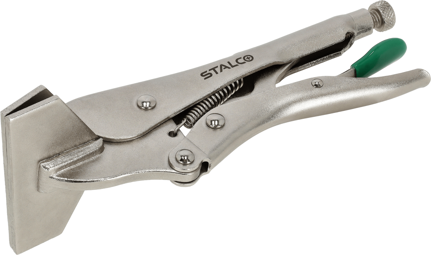 Szczypce spawalnicze zatrzaskowe szerokie szczęki 200mm STALCO S011914301