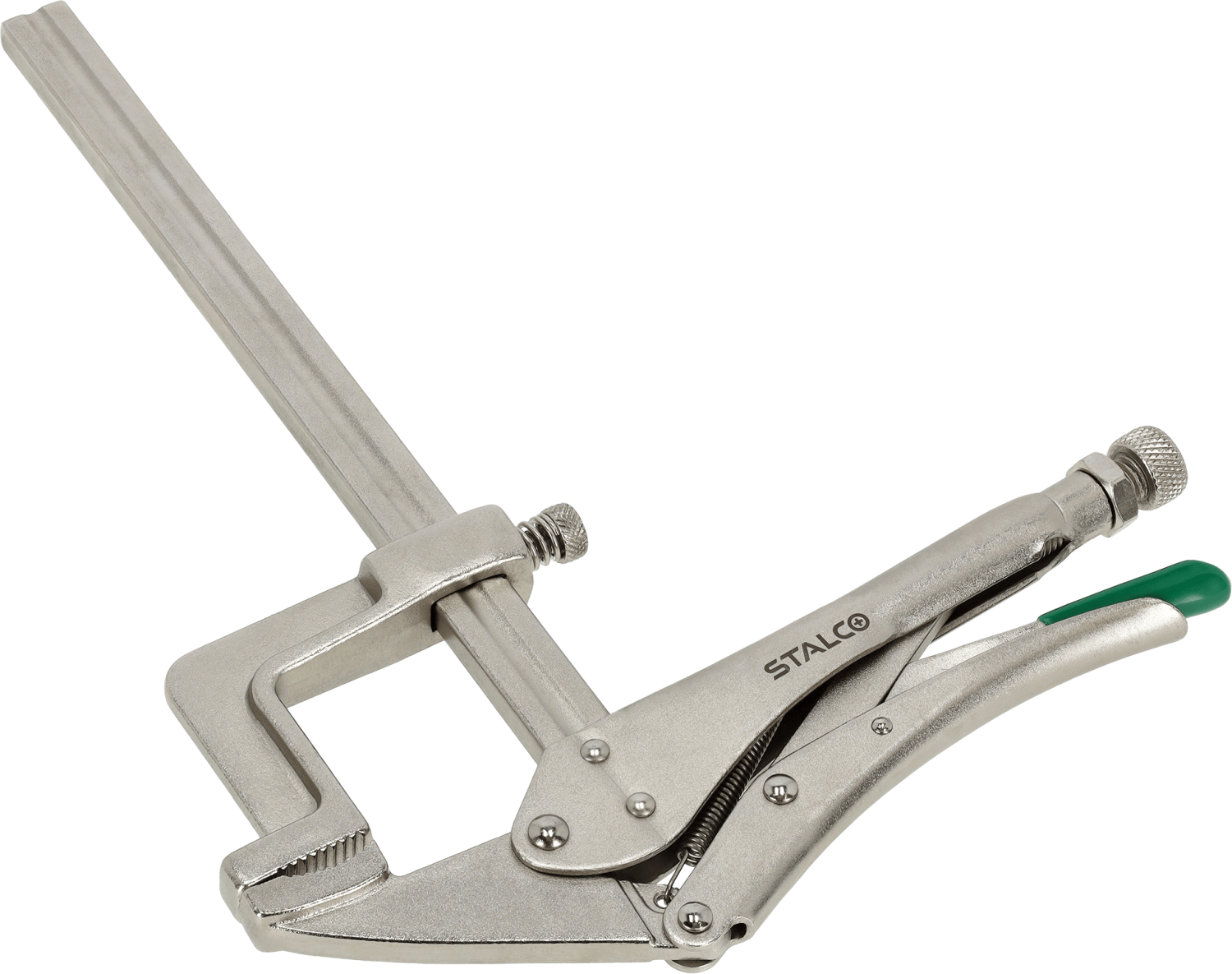 Szczypce spawalnicze zatrzaskowe samonastawne 200mm STALCO S011914314