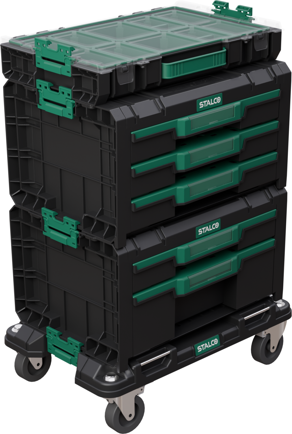 Zestaw skrzyń na platformie jezdnej 4 elem. (TO01+TB02+TB03) SYSTEM STALCO S026145942