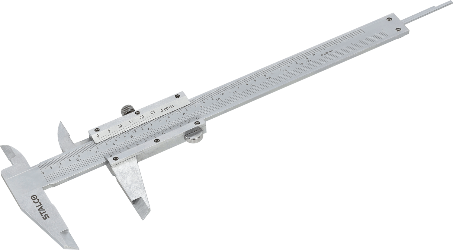 Suwmiarka noniuszowa, zakres od 0-150mm, dokładność 0,02mm STALCO S010501015