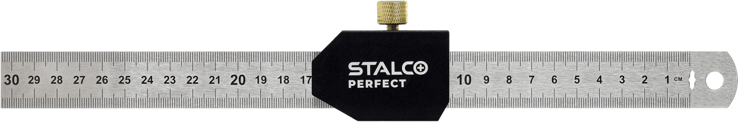 Linijka z ogranicznikiem 300 mm STALCO PERFECT S010417415