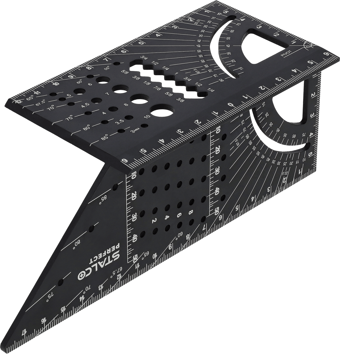 Uniwersalny kątownik japoński 3D Aluminiowy STALCO PERFECT S010417416