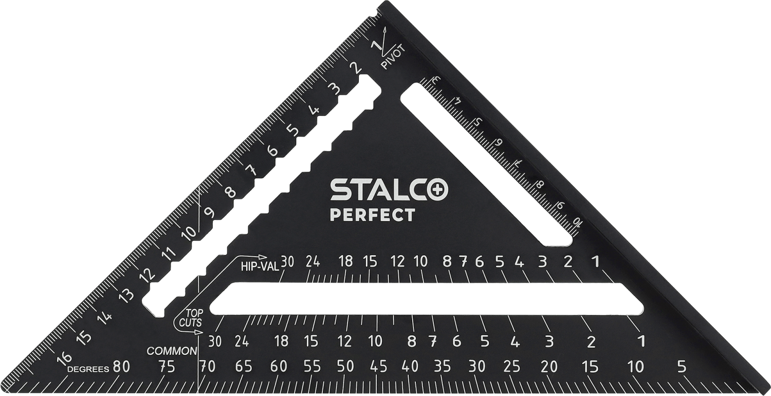 Aluminiowa ekierka budowlana ze stopką