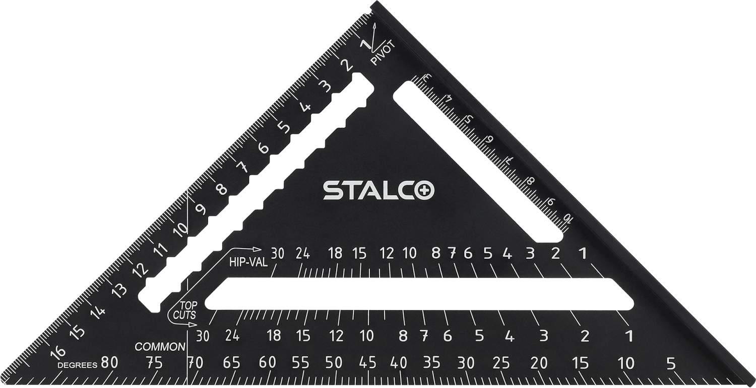 Aluminiowa ekierka budowlana ze stopką 175 mm grubość 3,8 mm STALCO S010417303