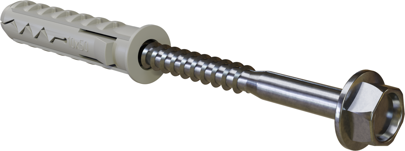 Expansion plug with hex head screw K-10/6x60 (100/600) STALCO K10060