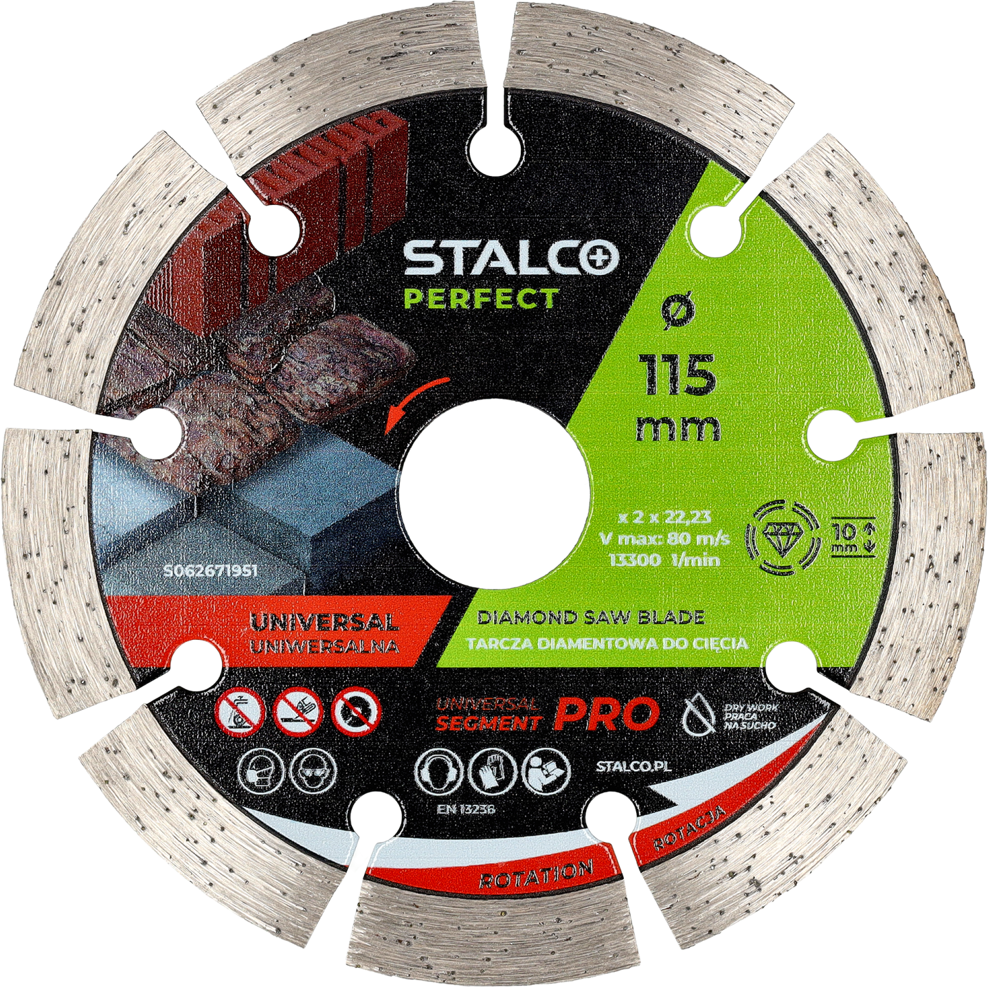 Tarcza diamentowa UNIVERSAL SEGMENT PRO