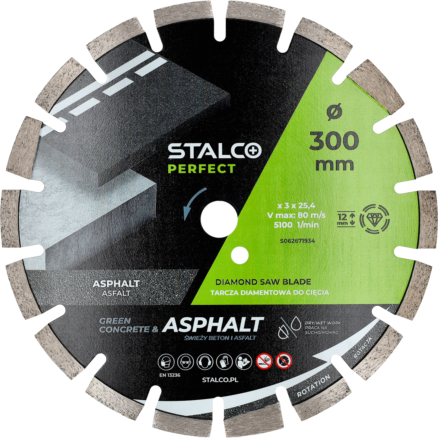 Tarcza diamentowa ASPHALT & GREEN CONCRETE