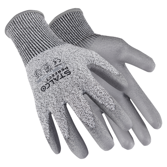 Polyurethane-coated gloves