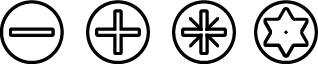 Rodzaje grotów wkrętaków