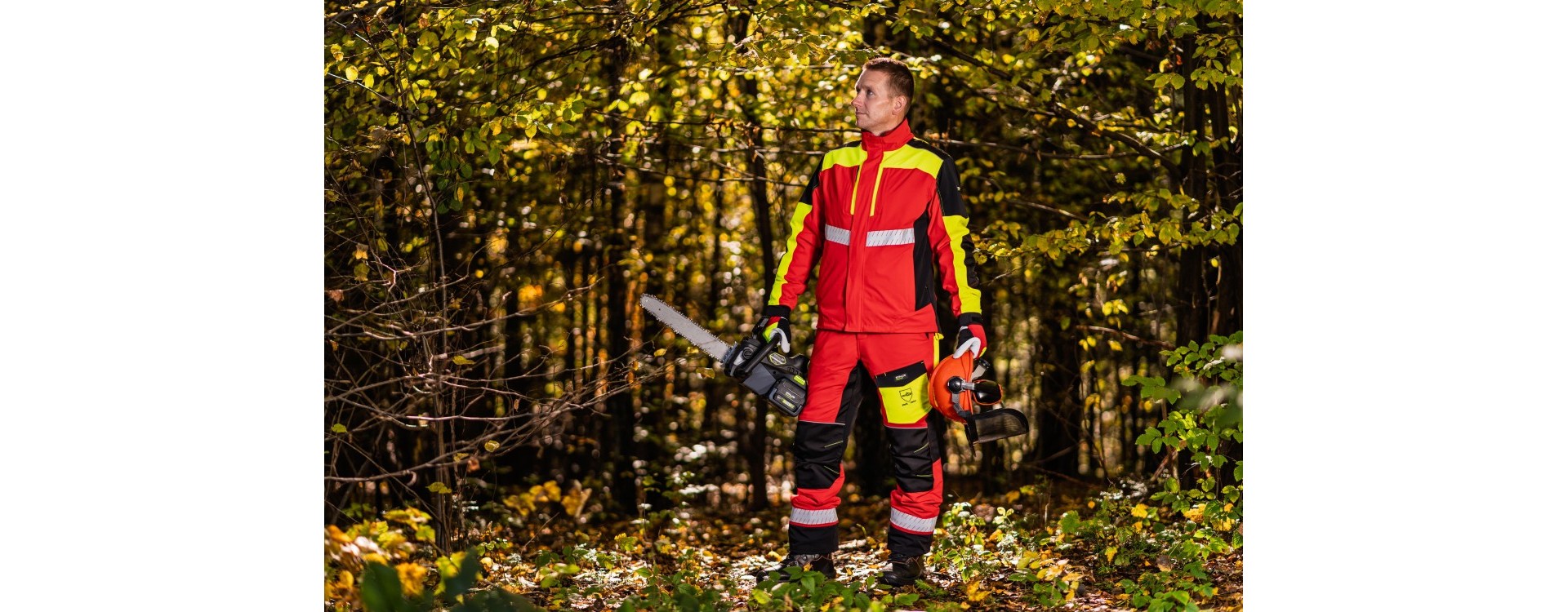 Poznaj kolekcję PILAR STALCO PERFECT: spodnie antyprzecięciowe zgodne z EN ISO 11393-2 oraz bluzę roboczą dla pilarzy i użytkowników pilarek.