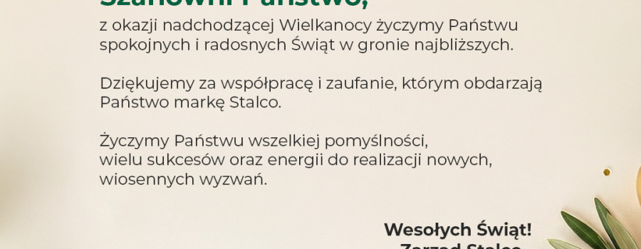 Życzymy Wesołych Świąt Wielkanocnych